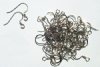 25 Pairs of Nickel Flat Fish Hook Earrings